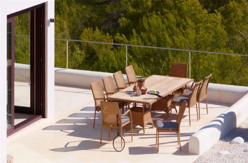 Cane-line Outdoor Lansing Havebord 180x100 cm - Natural/Teak