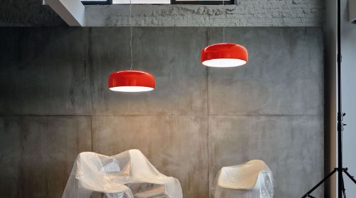 FLOS Smithfield Suspension Pendant Ø: 60 cm - White