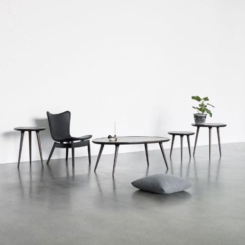 Mater Accent Sidebord Medium H: 55 cm - Sortlakeret Egetræ