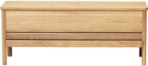 Form & Refine A Line Storage Bench 111 B: 111 cm - White Oiled Oak