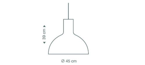Secto Design Victo 4251 Pendel Ø: 45 cm - Hvid