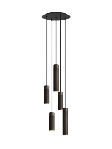 Thorup Copenhagen Patrone Pendant Cluster 5-Light  Ø: 33 cm - Bruneret Messing