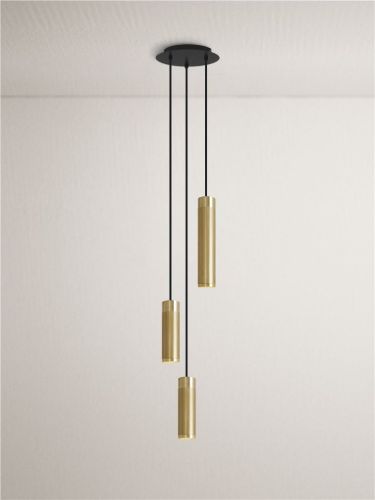 Thorup Copenhagen Patrone Pendant Cluster 3-Light Ø: 22 cm - Messing