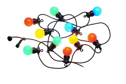 Sirius Lucas Supplement Sæt Lyskæde 10 LED Pærer - Multi/Sort