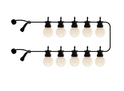 Sirius Lucas Supplement Sæt Lyskæde 10 LED Pærer - Mat/Sort