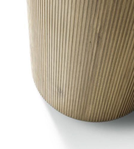Vipp 494 Cabin Round Table Ø: 130 cm - Light Oak / Grey Marble