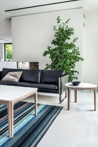 Skovby SM205 Sofabord 135x77 cm - Hvidolieret Eg