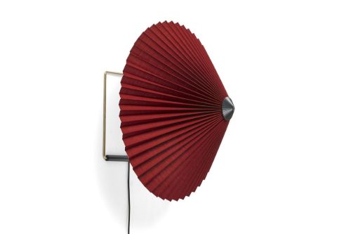HAY Matin Wall Lamp 380 38x25 cm - Oxide Red / Brass