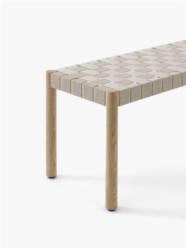 &Tradition TK5 Betty Bench Large B: 157 cm - Oak / Natural Linen
