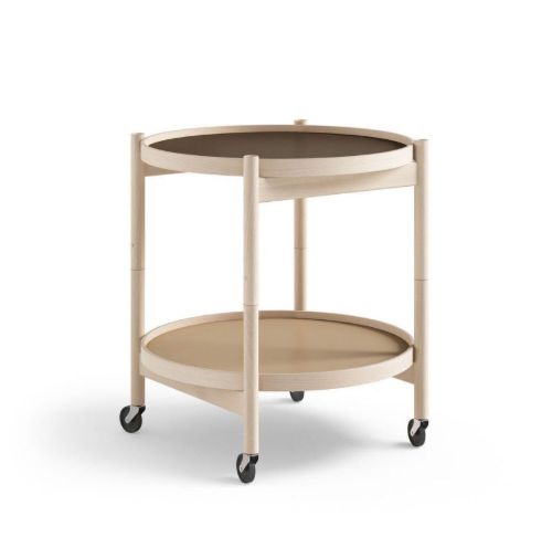 Brdr. Krüger Bølling Bakkebord m. 2 bakker Ø: 50 cm - Ubehandlet Bøg/Earth
