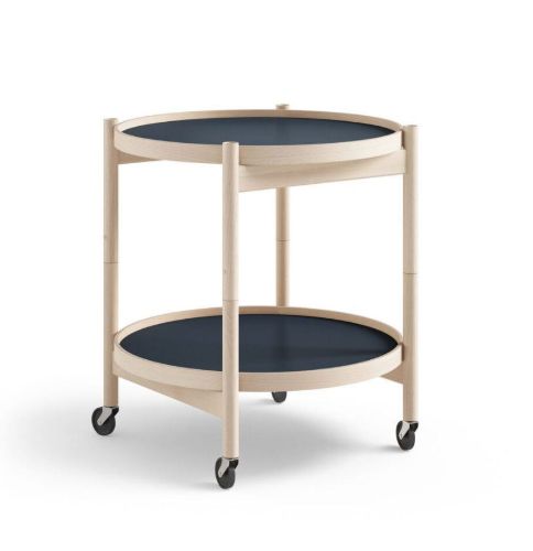 Brdr. Krüger Bølling Bakkebord m. 2 bakker Ø: 50 cm - Ubehandlet Bøg/Water
