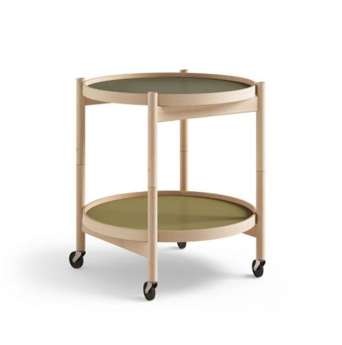 Brdr. Krüger Bølling Bakkebord m. 2 bakker Ø: 50 cm - Olieret Bøg/Leaf