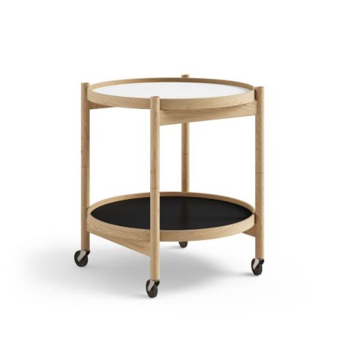 Brdr. Krüger Bølling Bakkebord m. 2 bakker Ø: 50 cm - Olieret Eg/Base