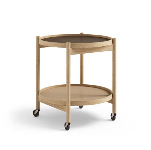 Brdr. Krüger Bølling Bakkebord m. 2 bakker Ø: 50 cm - Olieret Eg/Earth