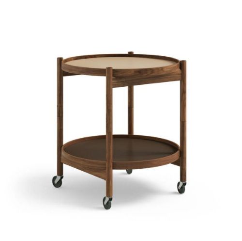 Brdr. Krüger Bølling Bakkebord m. 2 bakker Ø: 50 cm - Olieret Valnød/Earth