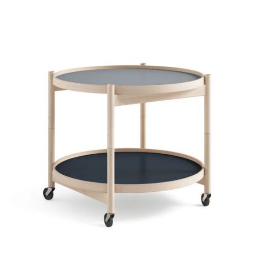 Brdr. Krüger Bølling Bakkebord m. 2 bakker Ø: 60 cm - Olieret Bøg/Water