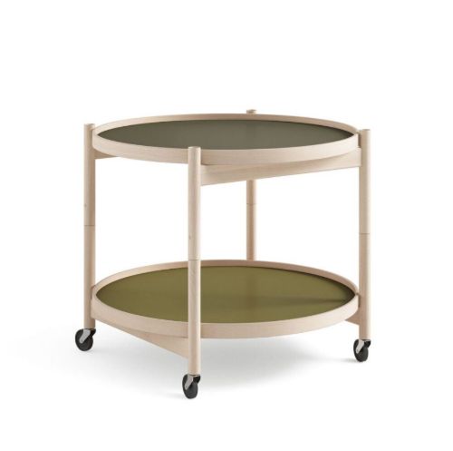 Brdr. Krüger Bølling Bakkebord m. 2 bakker Ø: 60 cm - Olieret Bøg/Leaf