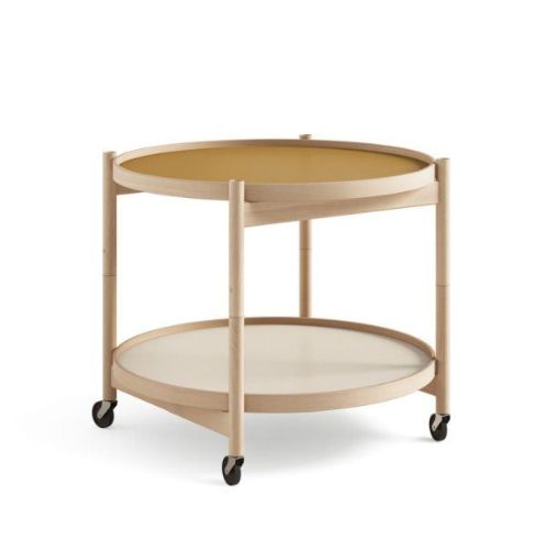 Brdr. Krüger Bølling Bakkebord m. 2 bakker Ø: 60 cm - Olieret Bøg/Sunny