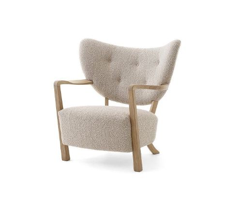 &Tradition Wulff ATD2 Lounge Chair SH: 41 cm - Oiled Oak / Karakorum 003