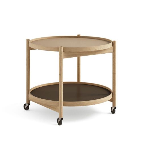 Brdr. Krüger Bølling Bakkebord m. 2 bakker Ø: 60 cm - Olieret Eg/Earth