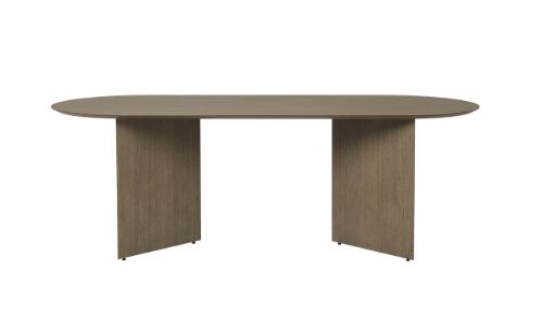 Ferm Living Mingle Table Top Oval B: 220 cm - Dark Stained Oak