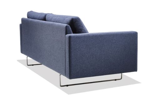 Søren Lund SL 429 2 Pers. Sofa L: 175 cm - Main Line Flax Blå/K 16 Sokkel Rustfrit Stål
