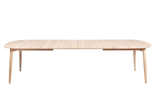 Haslev Tillægsplade til Symphony 78 Ovalt Spisebord 105 x 48 cm - Massiv Sæbebehandlet Eg