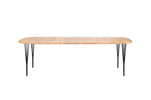 Haslev Tillægsplade til Symphony 88 Spisebord 90 x 46 cm - Olieret Massiv Eg