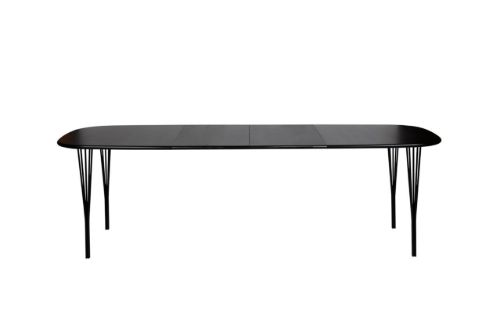 Haslev Tillægsplade til Symphony 88 Spisebord 90 x 46 cm - Sortbejdset & Lakeret Eg