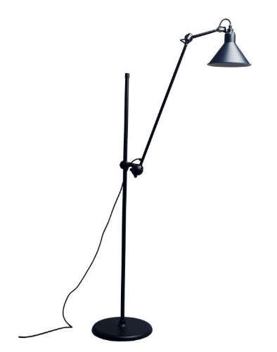 DCW Editions Lampe Gras N215 Gulvlampe Konisk H: 135cm - Sort/Blå