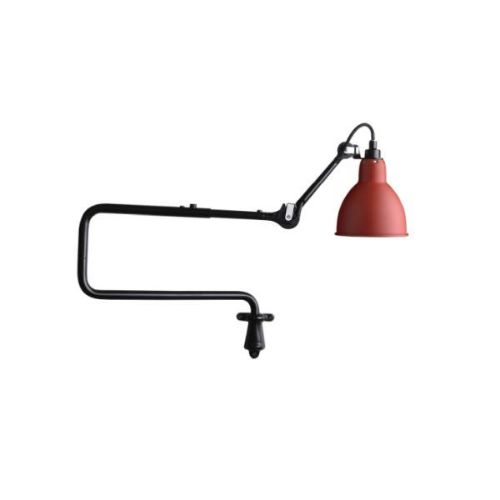 DCW Editions Lampe Gras N303 Væglampe Rund L: 92cm - Sort/Rød