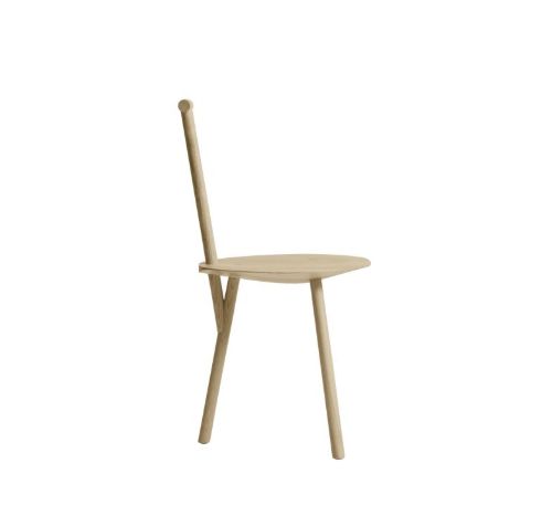 Please Wait To Be Seated Spade Chair SH: 45 cm - Natural Ash
