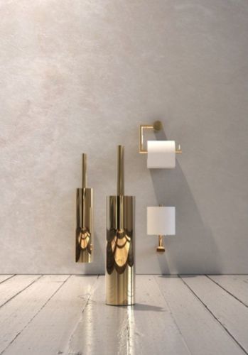 FROST NOVA2 Toiletbørste 10 H: 36,5cm - Poleret Guld