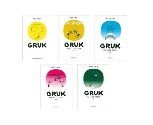 Piet Hein Gruk fra alle årene 1-5 - Boxed Sæt