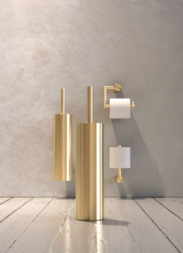 FROST NOVA2 Toiletbørste 1 t/gulv H: 41,5cm - Børstet Guld