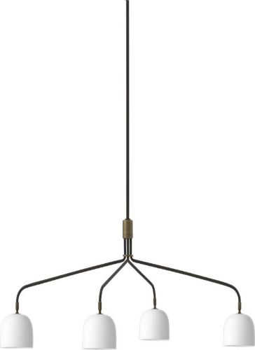 GUBI Howard Lysekrone m. 4 Arme Kort Ø: 16 cm - Hvid
