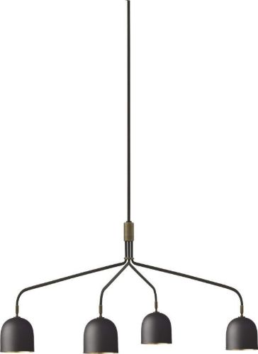 GUBI Howard Lysekrone m. 4 Arme Lang Ø: 16 cm - Sort
