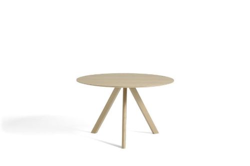 HAY CPH 20 Round Table Ø: 120 cm - Lacquered Solid Oak/Lacquered Oak Veneer