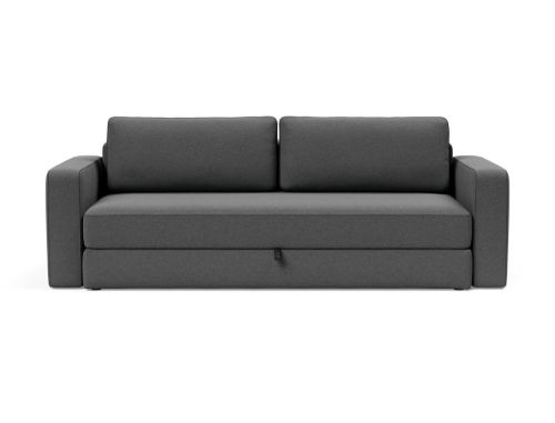 Innovation Living Black Label ILB 401 Sovesofa m. Armlæn 150-200 cm - Mahoga Seal Grey/Mat Sort