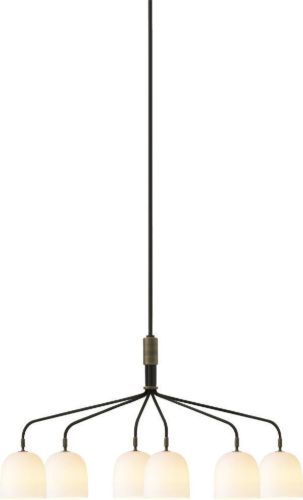GUBI Howard Lysekrone m. 6 Arme Ø: 16 cm - Hvid