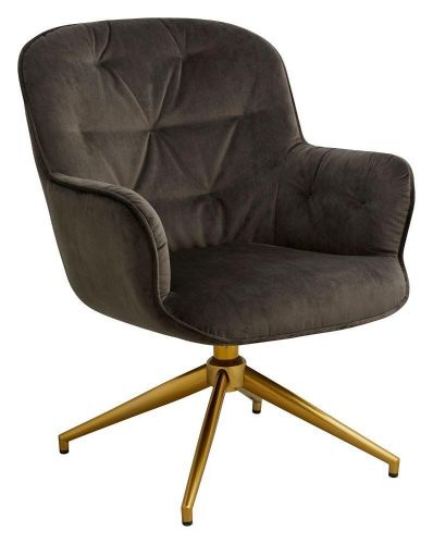 Nordal LEA Office Chair SH: 52 cm - Brown Velvet