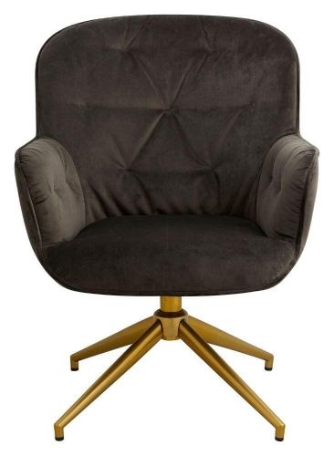 Nordal LEA Office Chair SH: 52 cm - Brown Velvet