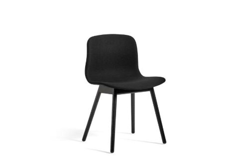 HAY AAC 13 About A Chair SH: 46 cm - Black Lacquered Solid Oak/Steelcut 190