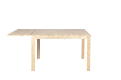 Haslev Klassik 5E Klapbord m. 2 Klapper 85x85 cm - Hvidolieret Eg