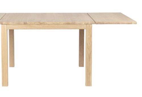 Haslev Klassik 3D Klapbord 75x75 cm - Hvidolieret Eg