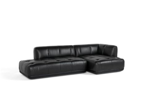 HAY Quilton Combination 21 Right End B: 281 cm - Sense Black