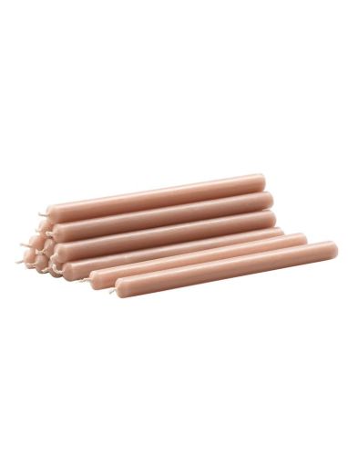STOFF Nagel Candles 12 pcs H: 18 cm - Beige