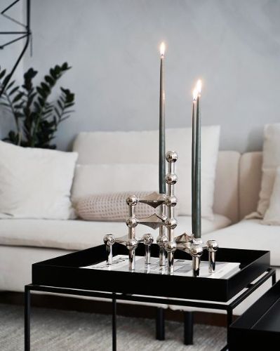 STOFF Nagel Taper Candles by Ester & Erik 6 pcs H: 29 cm - Dusty Green