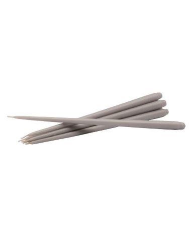 STOFF Nagel Taper Candles by Ester & Erik 6 pcs H: 29 cm - Warm Grey
