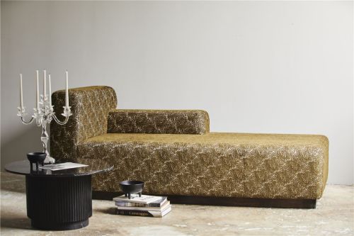 Nordal Erie Round Side Table Med Marmor Ø:90 cm - Black